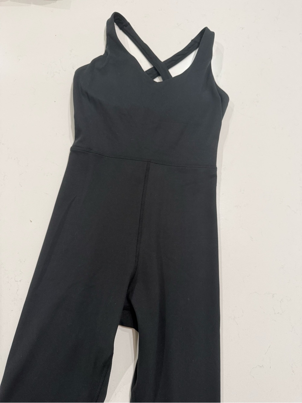 Gilly Hicks Black One-Piece Jumpsuit Romper with Cross-Back Straps Activewear M